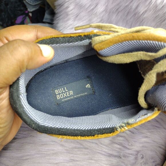 BullBoxer Laytone Low Top Leather Chukka Sneaker Mens Sz 9 Brown Made Portugal - Picture 7 of 8